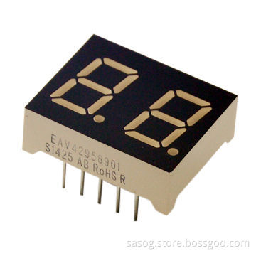 0.4-inch Dual-digit LED Display, Deep Red Color, 660nm, Common Cathode
